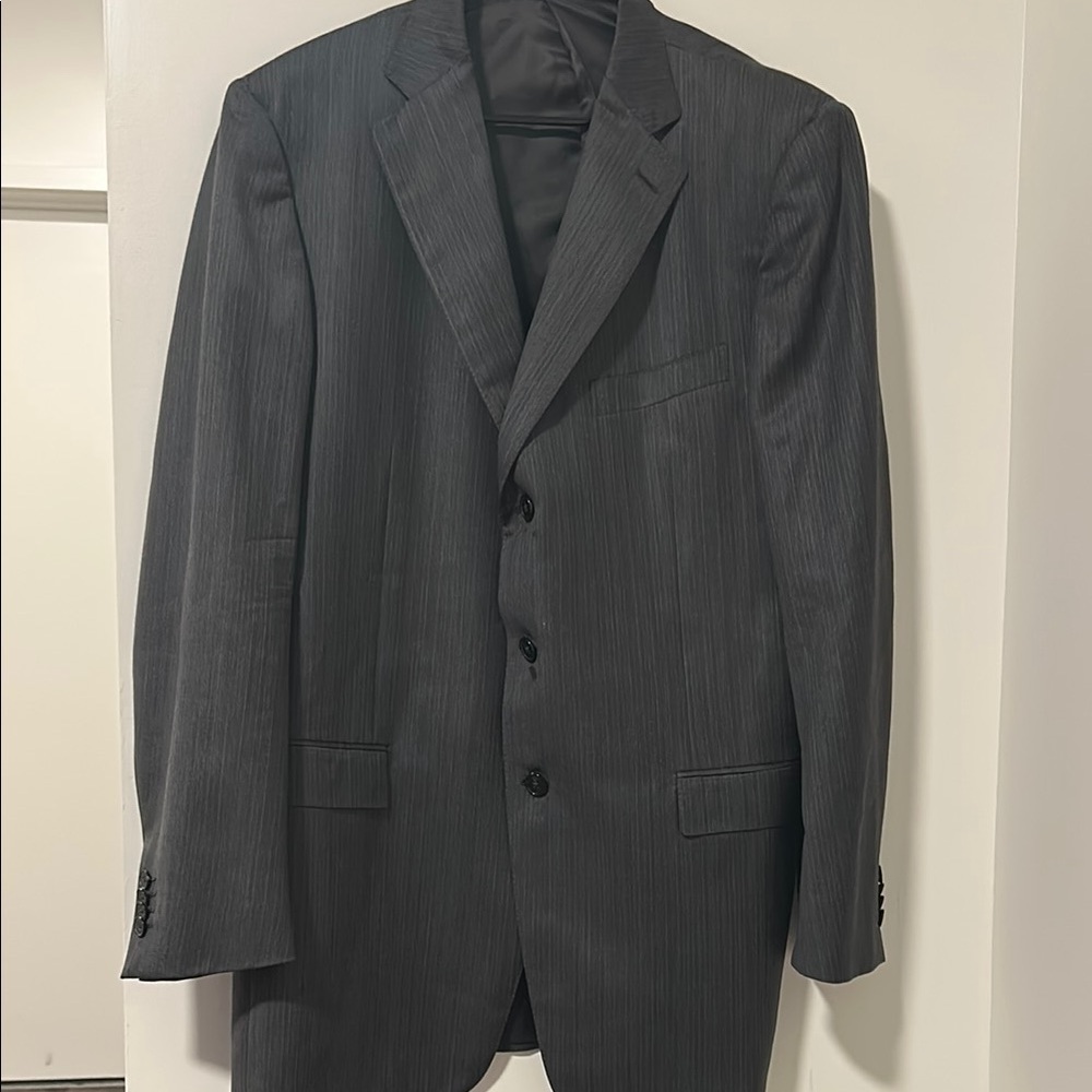 Ermenegildo Zegna Men’s Blazer Wool Silk Mohair Size 56L Flawed